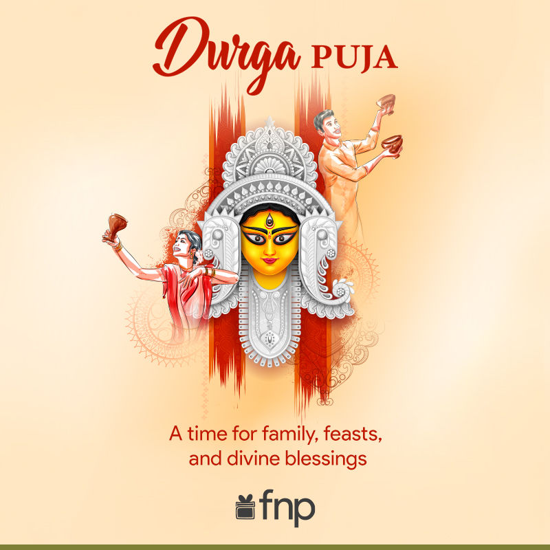 Durga Puja Card PNG Transparent Images Free Download | Vector Files |  Pngtree