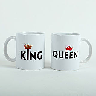 King Queen Printed Mugs: Gifts To Srinagar Colony